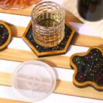 Holographic Resin Coaster Mold Set (6 Shapes) | Resin Molds Express