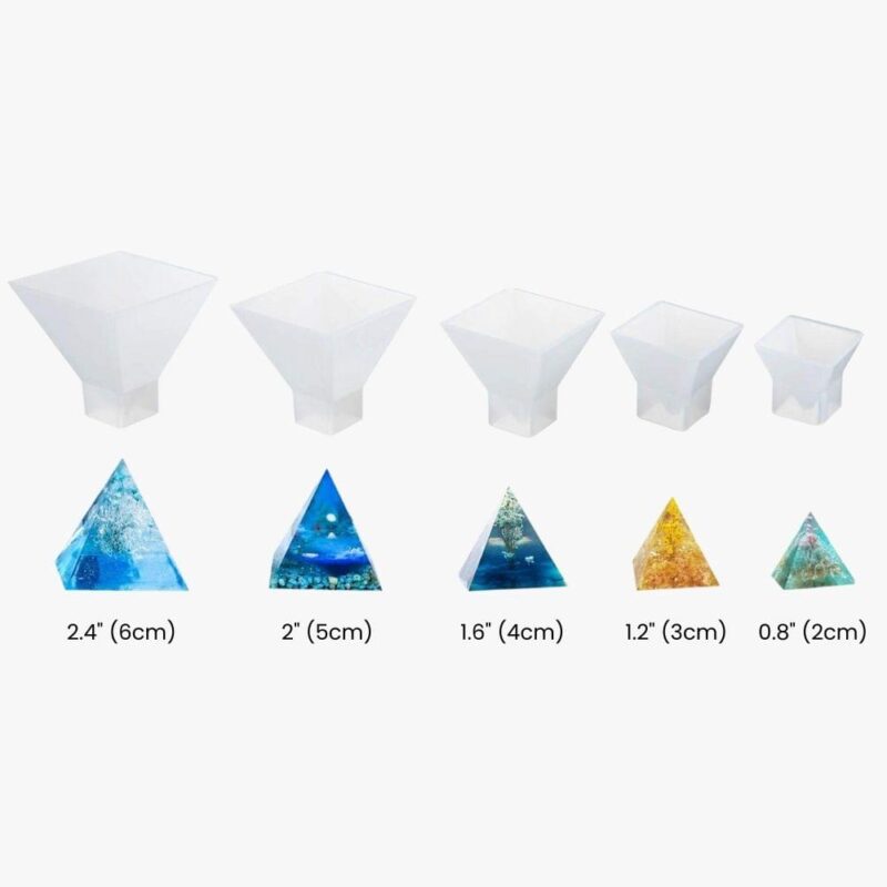 Pyramid Resin Mold Set (5 Sizes) | Resin Molds Express