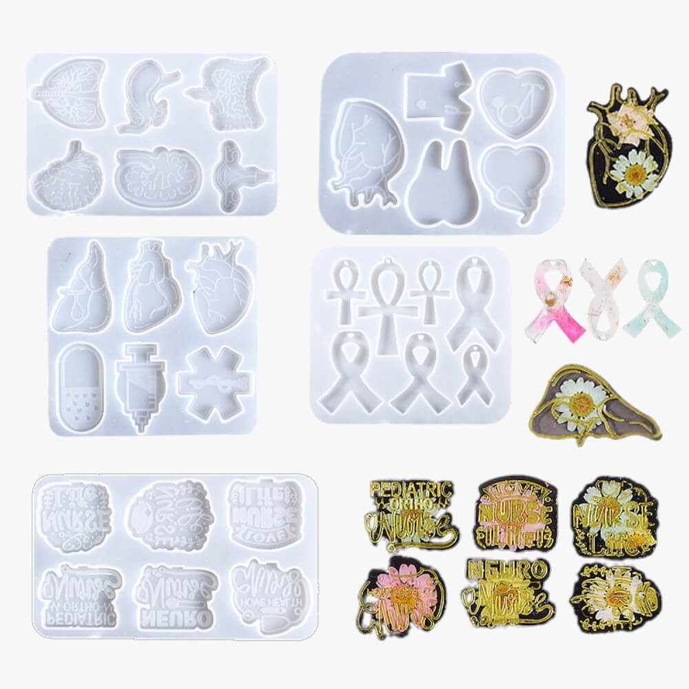 Nurse Badge Reel Resin Molds | Resin Molds Express