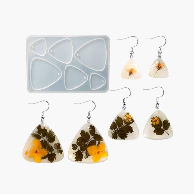 11-Piece Silicone Resin Earring Molds Set | Resin Molds Express