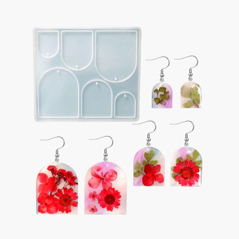 11-Piece Silicone Resin Earring Molds Set | Resin Molds Express