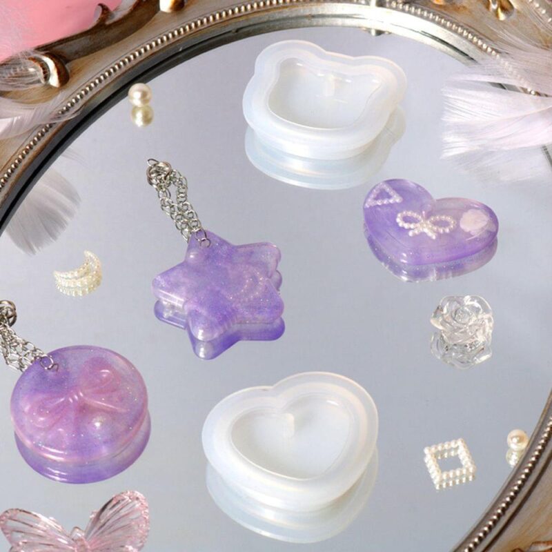 16-Piece Silicone Resin Pendant Molds Set | Resin Molds Express